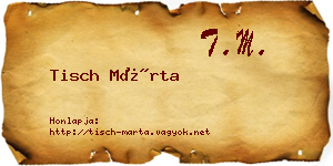 Tisch Márta névjegykártya